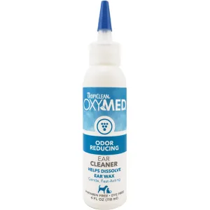 15% OFF: Tropiclean OxyMed Odor Reducing Ear Cleaner for Cats & Dogs 4oz