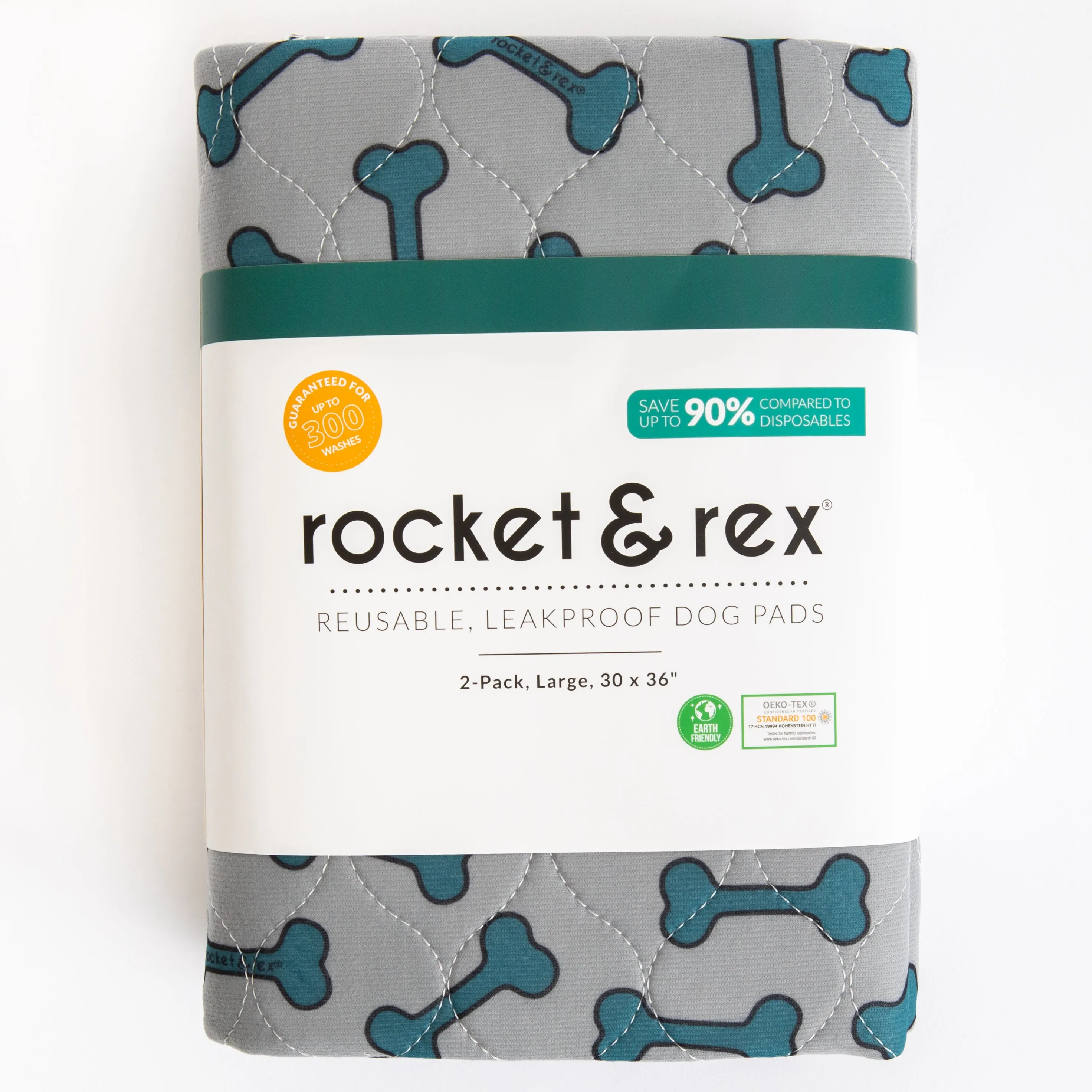 2-Pack Washable Pads, Bone Print , 30 x 36"