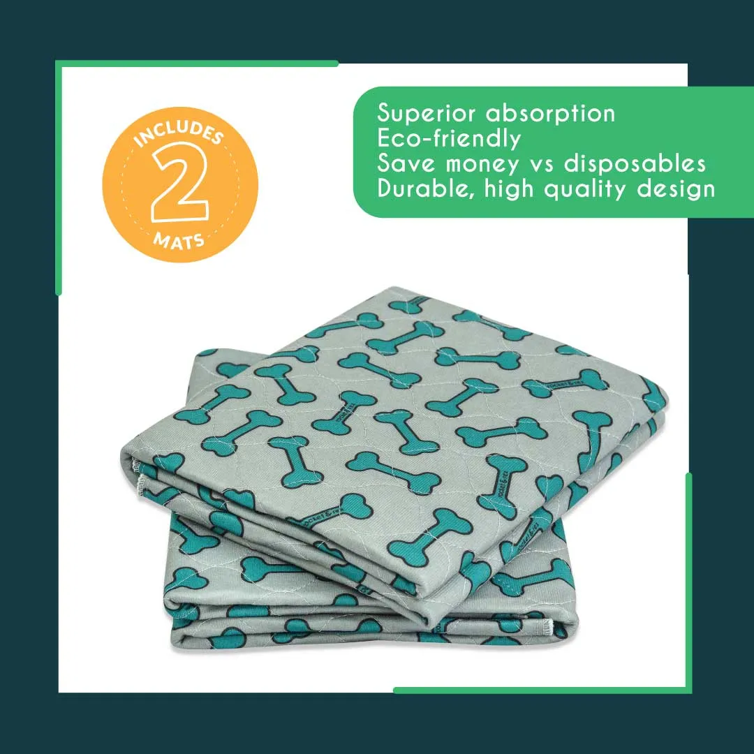2-Pack Washable Pads, Bone Print , 30 x 36"