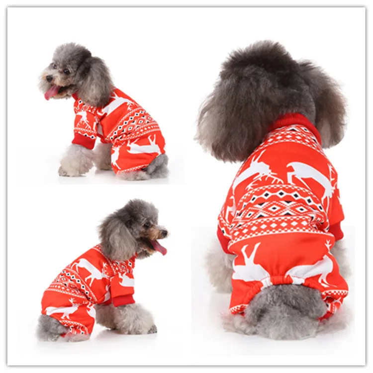 2x Halloween Xmas Christmas Gifts Decoration Christmas Supplies Dog Clothes Funny Pet Outfit