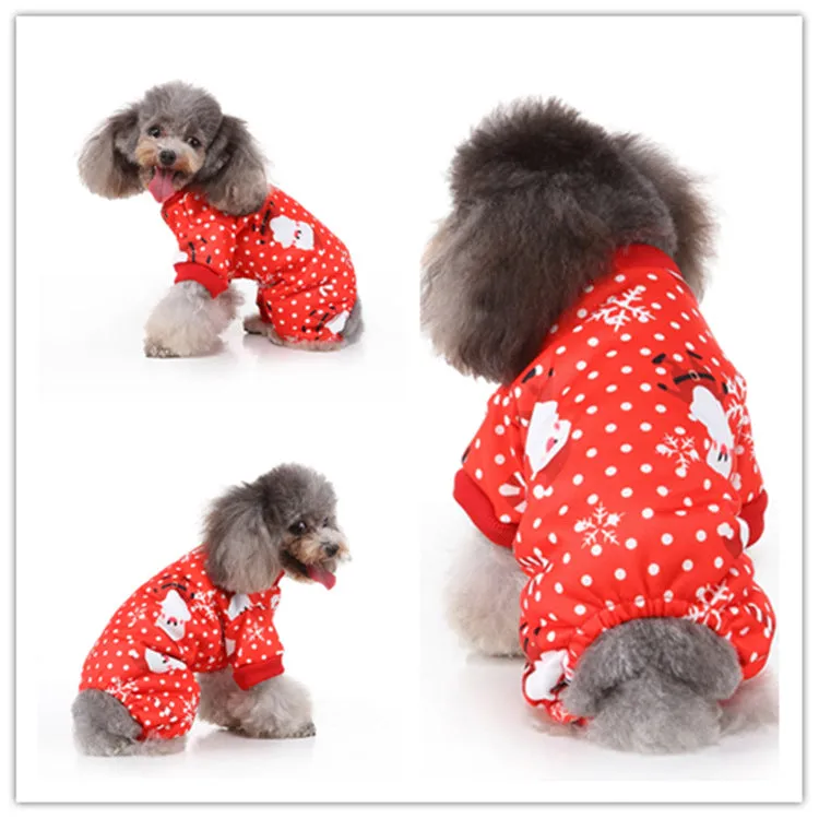 2x Halloween Xmas Christmas Gifts Decoration Christmas Supplies Dog Clothes Funny Pet Outfit