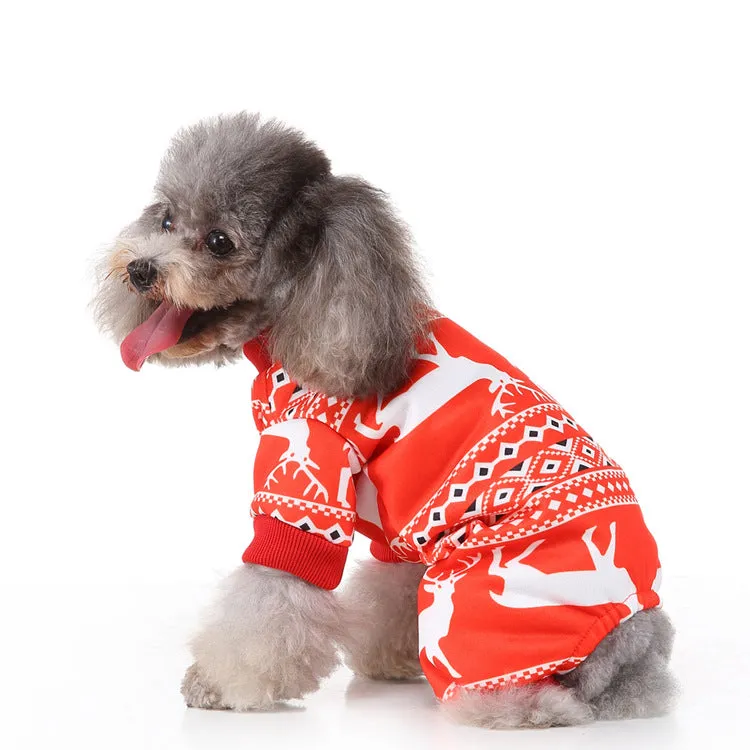 2x Halloween Xmas Christmas Gifts Decoration Christmas Supplies Dog Clothes Funny Pet Outfit