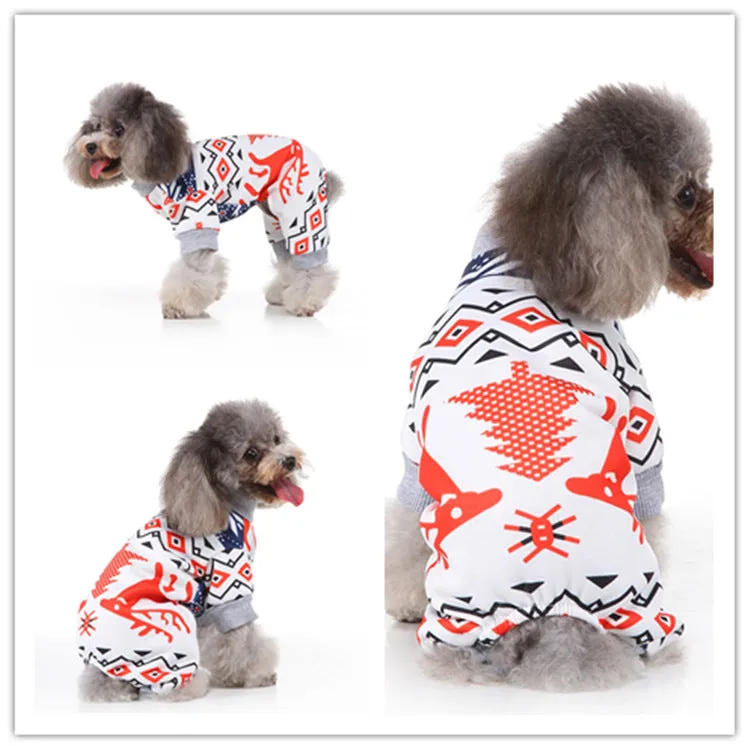 2x Halloween Xmas Christmas Gifts Decoration Christmas Supplies Dog Clothes Funny Pet Outfit