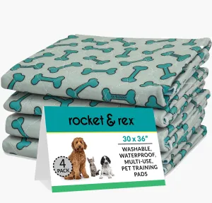4-Pack Washable Pads, Bone Print , 30 x 36"