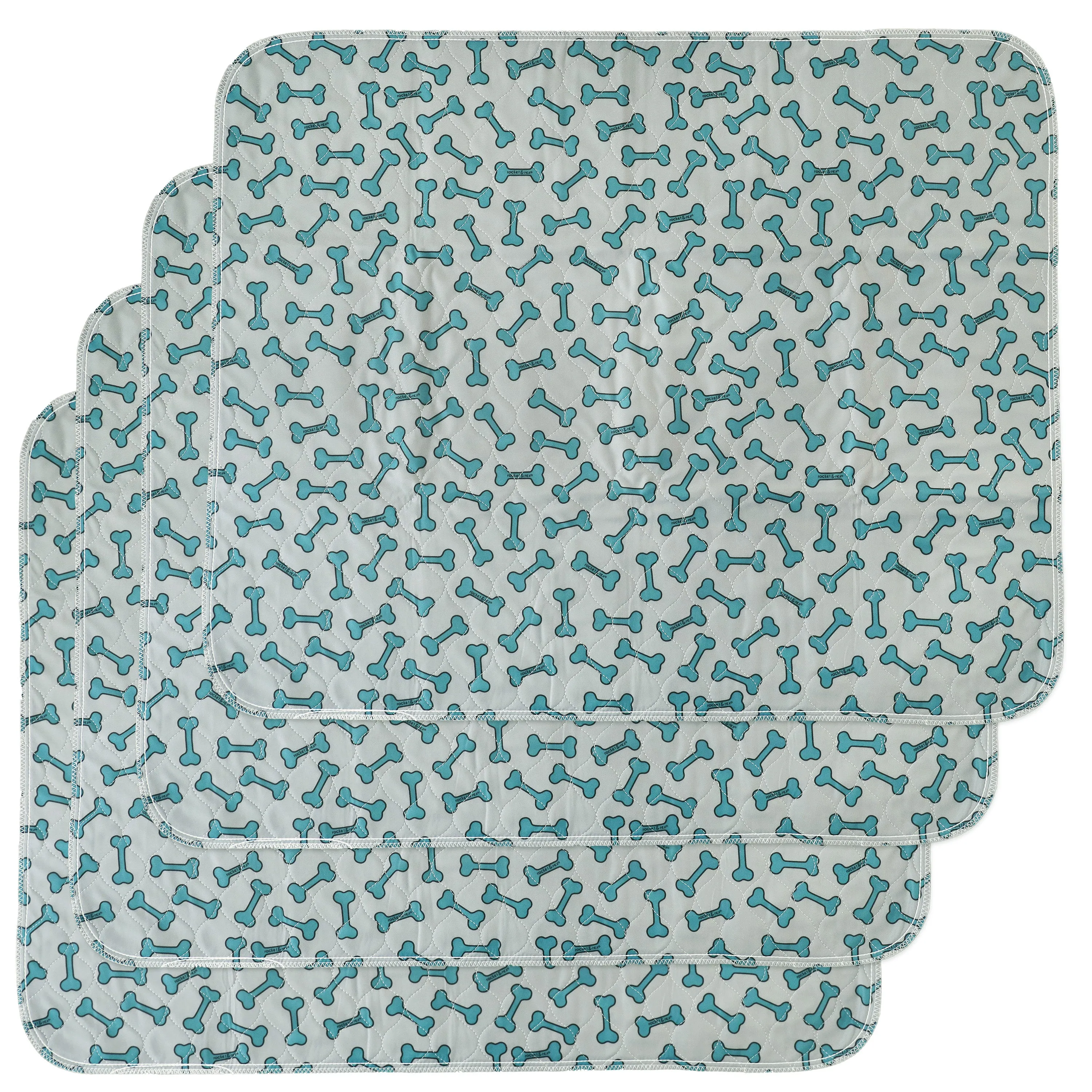 4-Pack Washable Pads, Bone Print , 30 x 36"