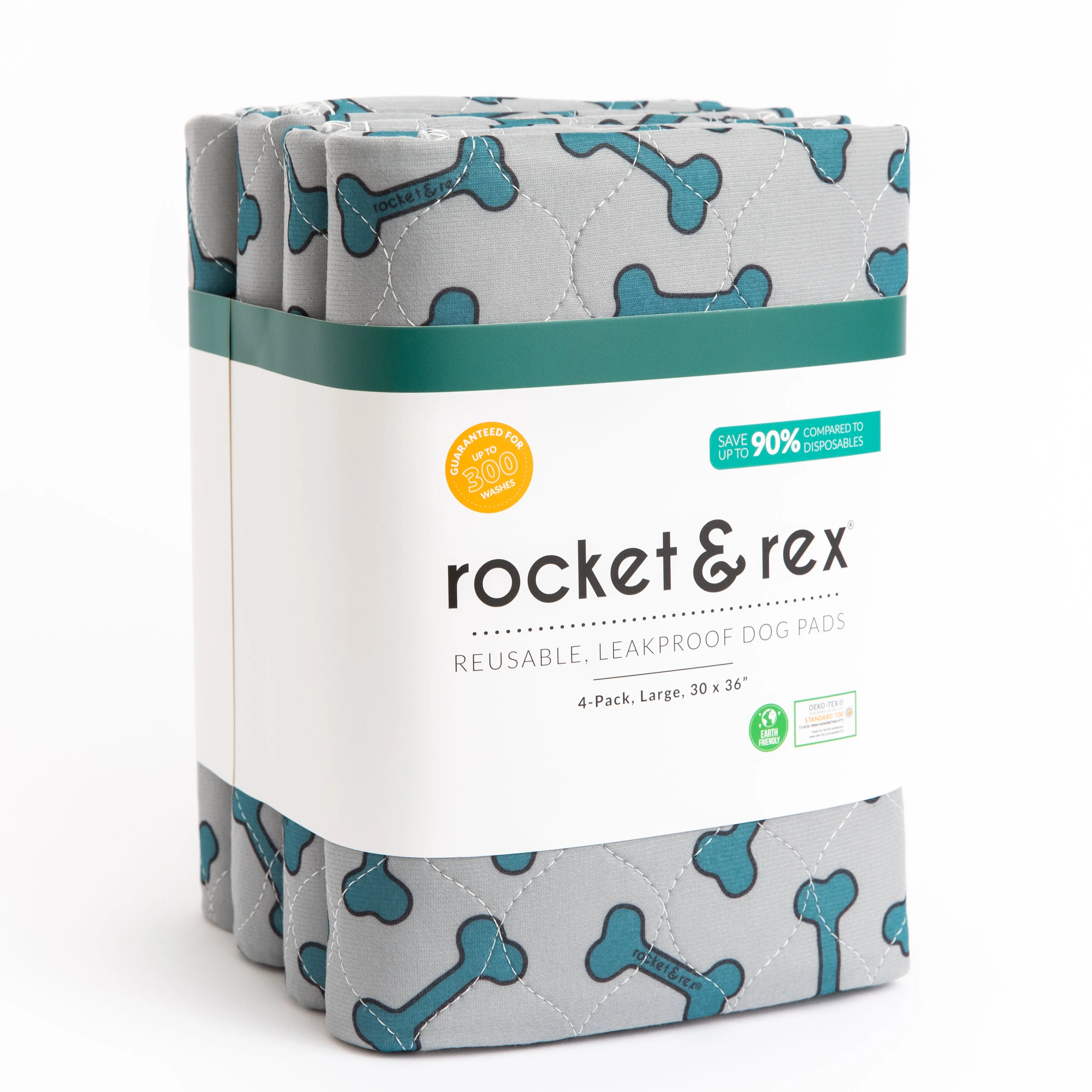 4-Pack Washable Pads, Bone Print , 30 x 36"
