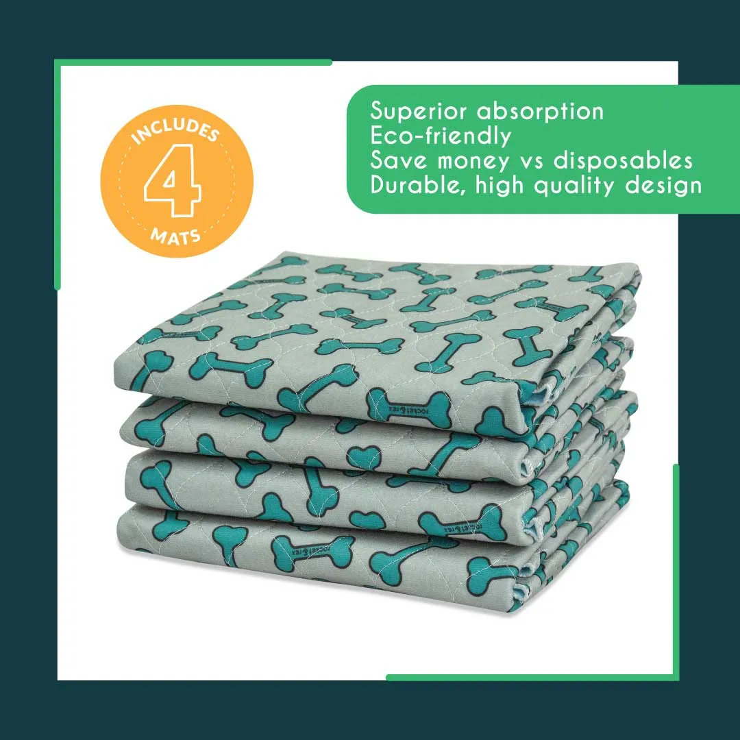 4-Pack Washable Pads, Bone Print , 30 x 36"