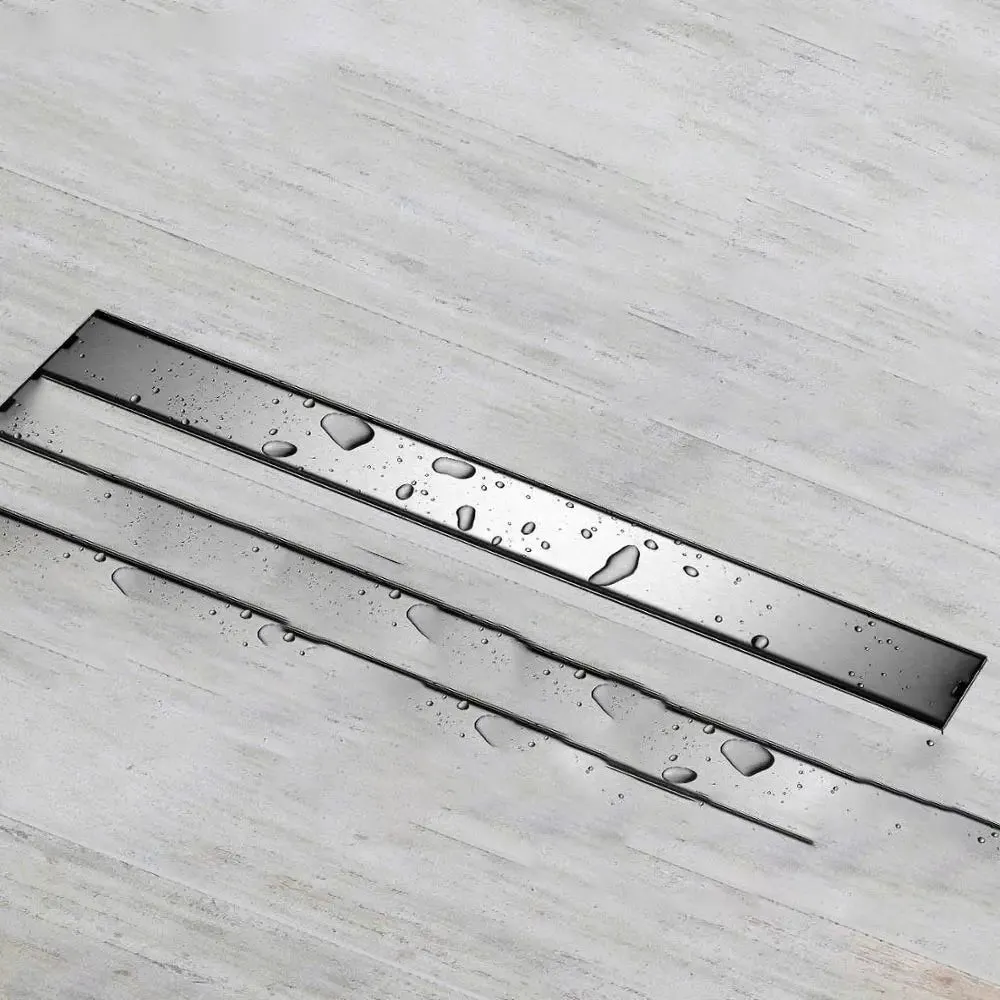 Bathroom Linear Odor Resistant Drain Rectangle Stainless Steel Drain