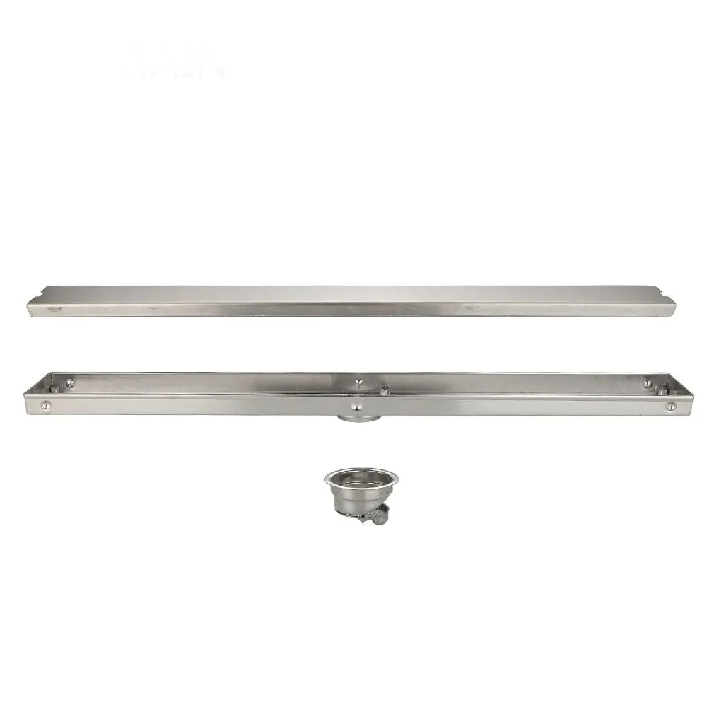 Bathroom Linear Odor Resistant Drain Rectangle Stainless Steel Drain