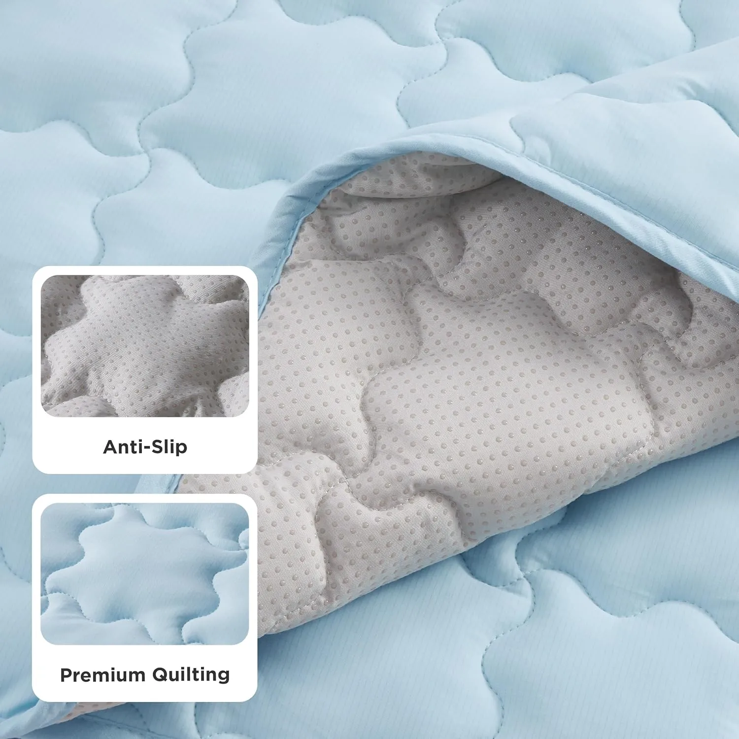 Bedsure Cooling Mat for Small Dogs  24x18 Thin Washable Cooling Pet Pad for Cat, QMAX>0.5, Portable Kennel Puppy Bed for Summer, Non-Slip Summer Crate Pad for Dog Up to 15 lbs