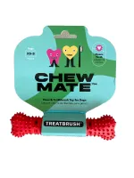 Chew Mate Natural Rubber Treat Brush Bone