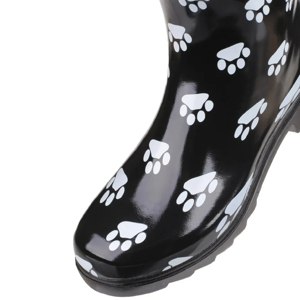 Cotswold Womens Dog Paw Wellingtons