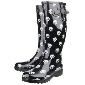 Cotswold Womens Dog Paw Wellingtons