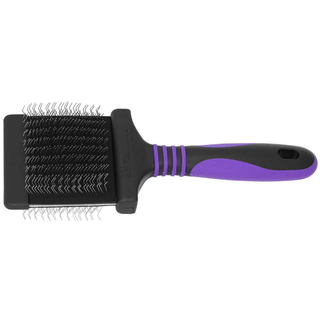 Deshedding Medium Firm Purple Slicker Brush by Dog Fashion Spa