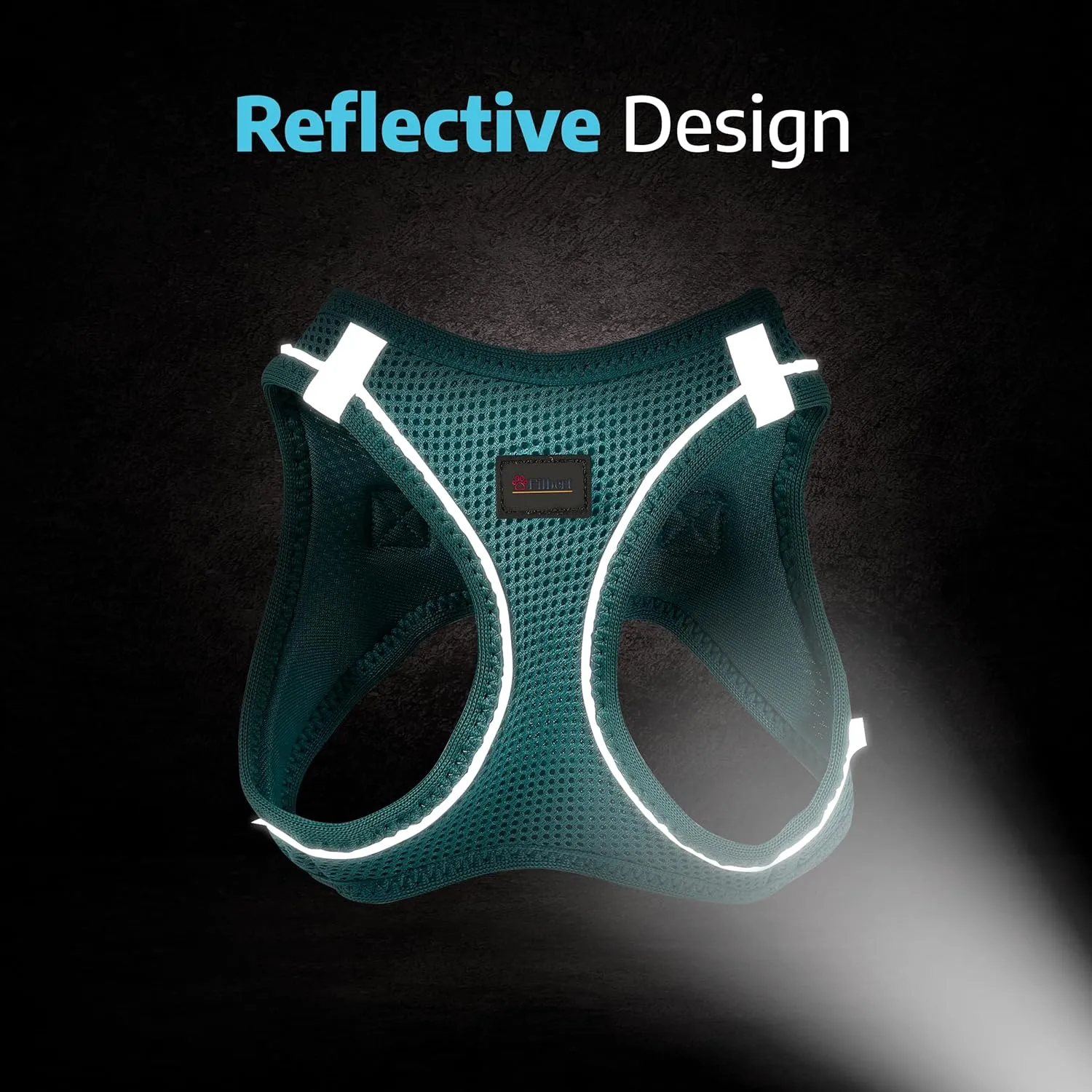 Dog Harness Small Sized Dog, Step-in Reflective Harness Small Sized Dogs, Puppy Vest, Mesh Vest, Adjustable, Soft, High Reflectivity, Breathable Fabric, Heavy Duty Velcro, Neon Yellow