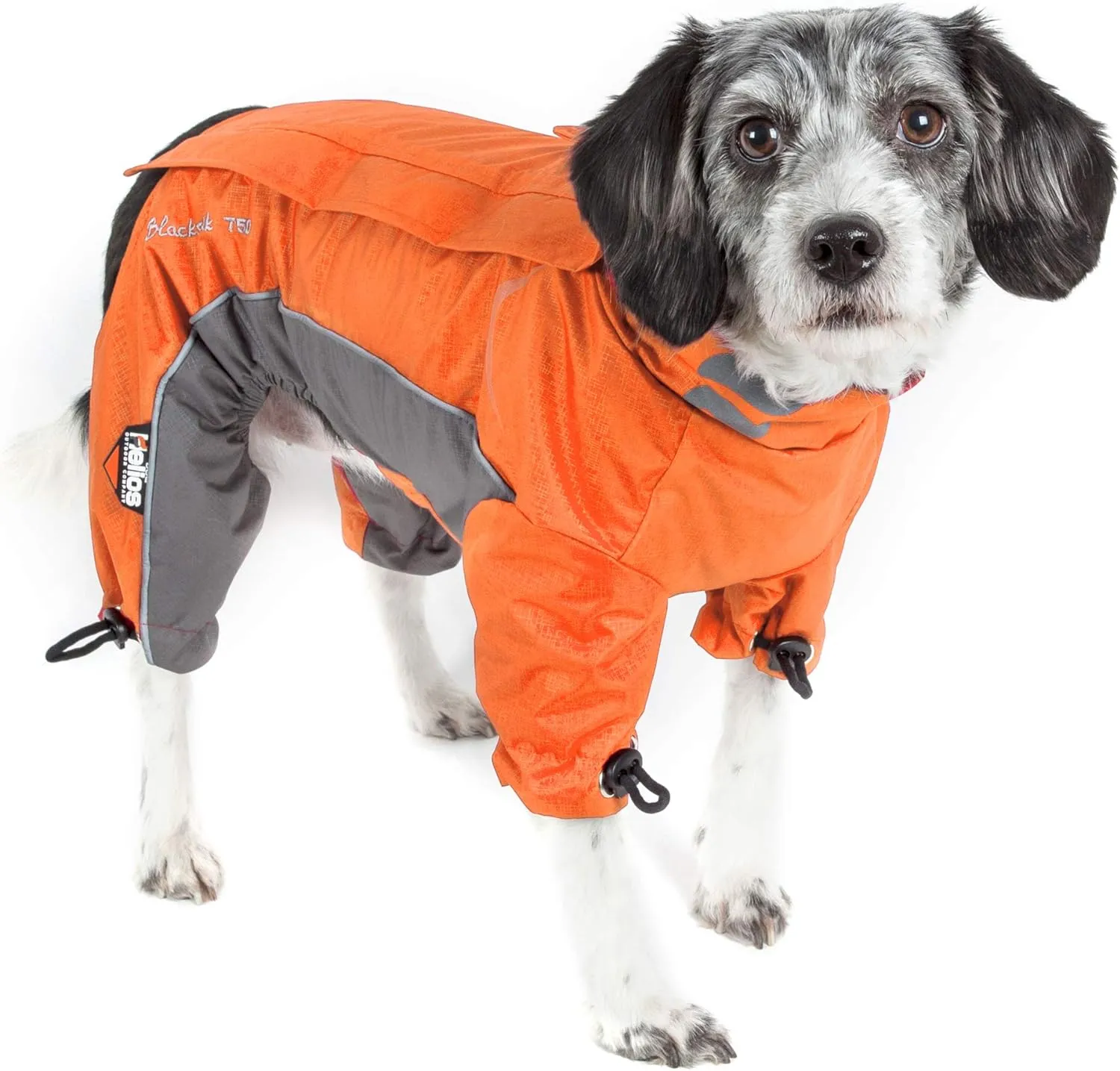DOGHELIOS 'Blizzard' Full-Bodied Comfort-Fitted Adjustable and 3M Reflective Winter Insulated Pet Dog Coat Jacket w/ Blackshark Technology, X-Small, Orange