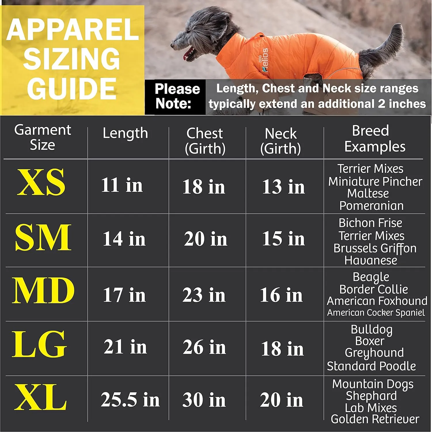 DOGHELIOS 'Blizzard' Full-Bodied Comfort-Fitted Adjustable and 3M Reflective Winter Insulated Pet Dog Coat Jacket w/ Blackshark Technology, X-Small, Orange