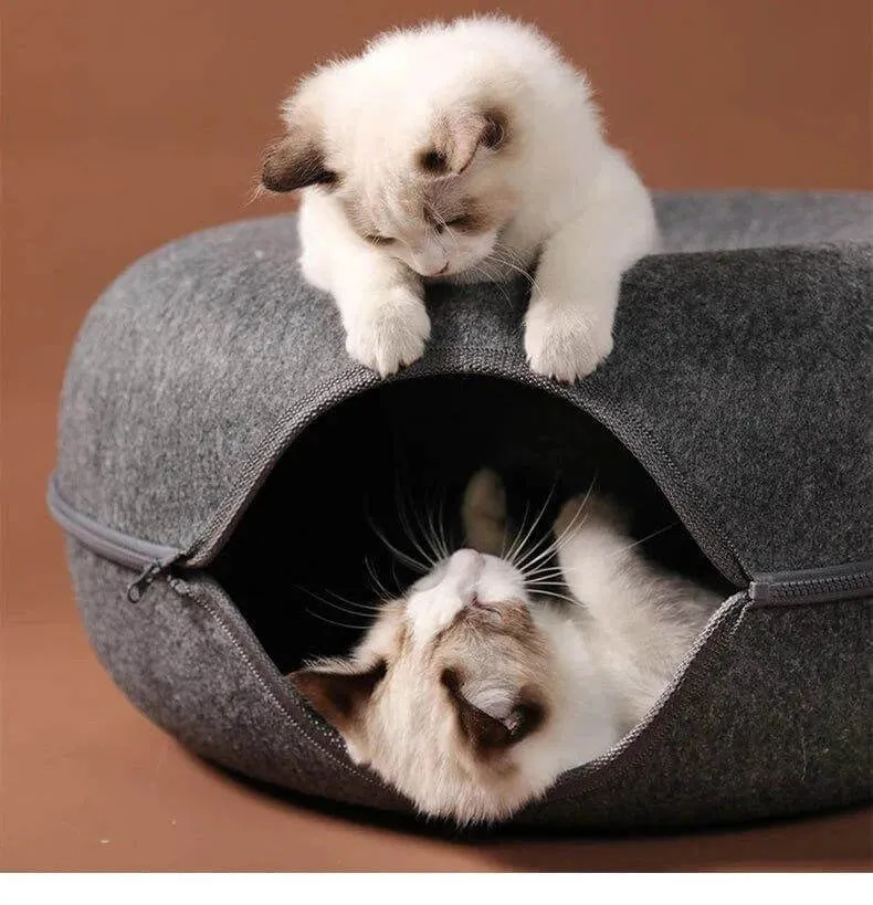 Donut Cat Bed Tunnel