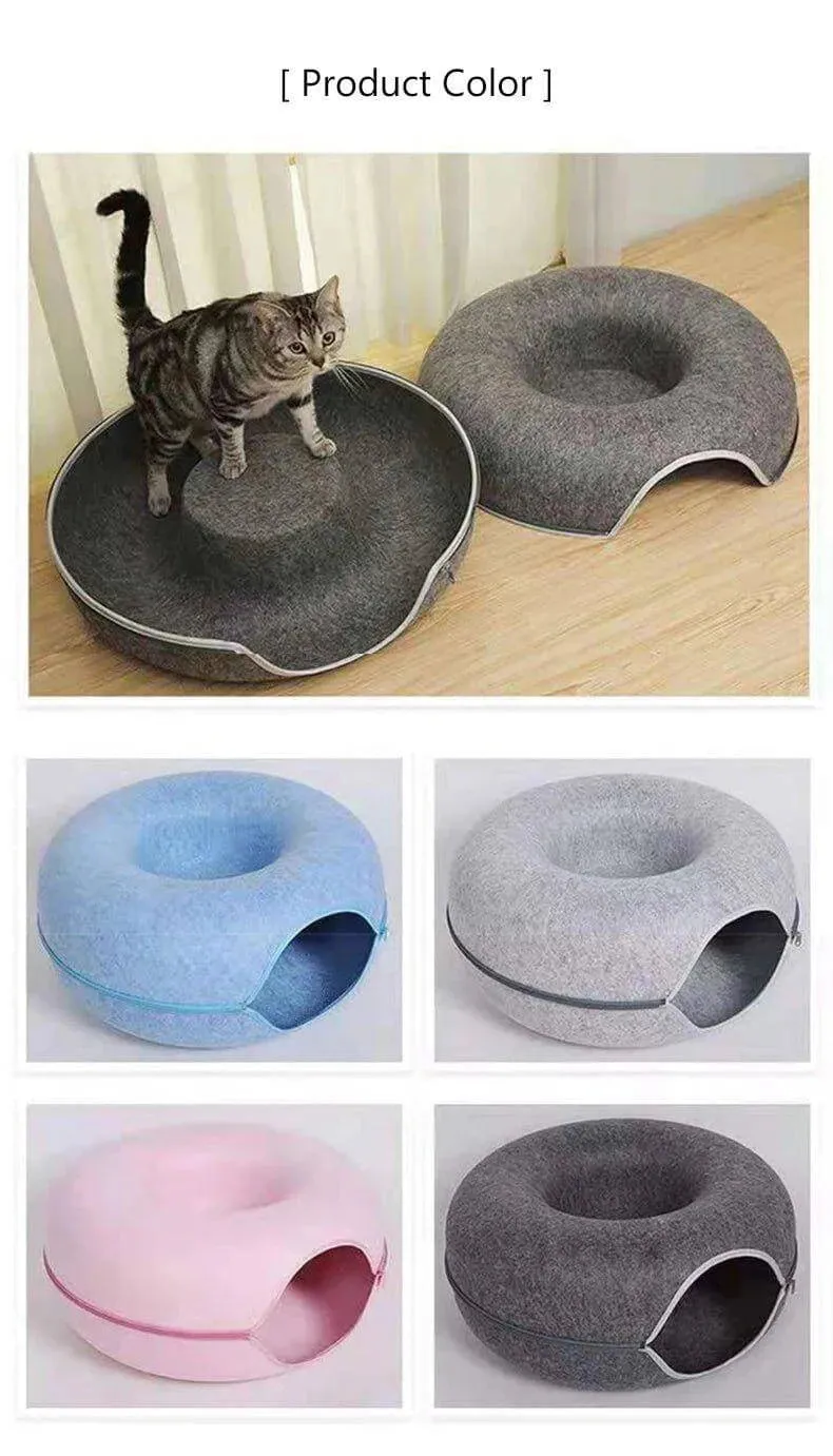 Donut Cat Bed Tunnel
