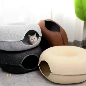 Donut Cat Bed Tunnel