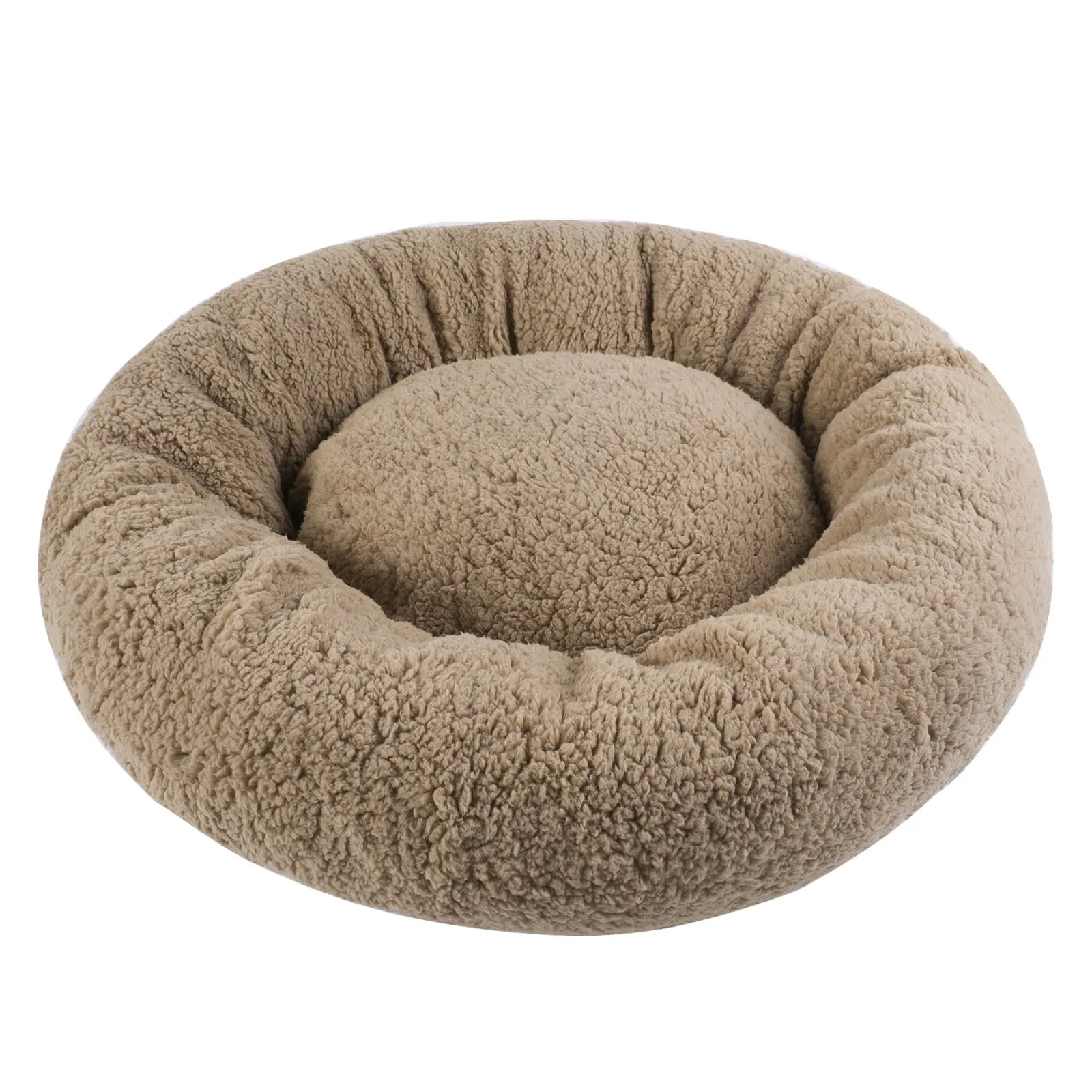 Donut Pet Bed Dish Cuddler Dog Cat Sleeping Cushion