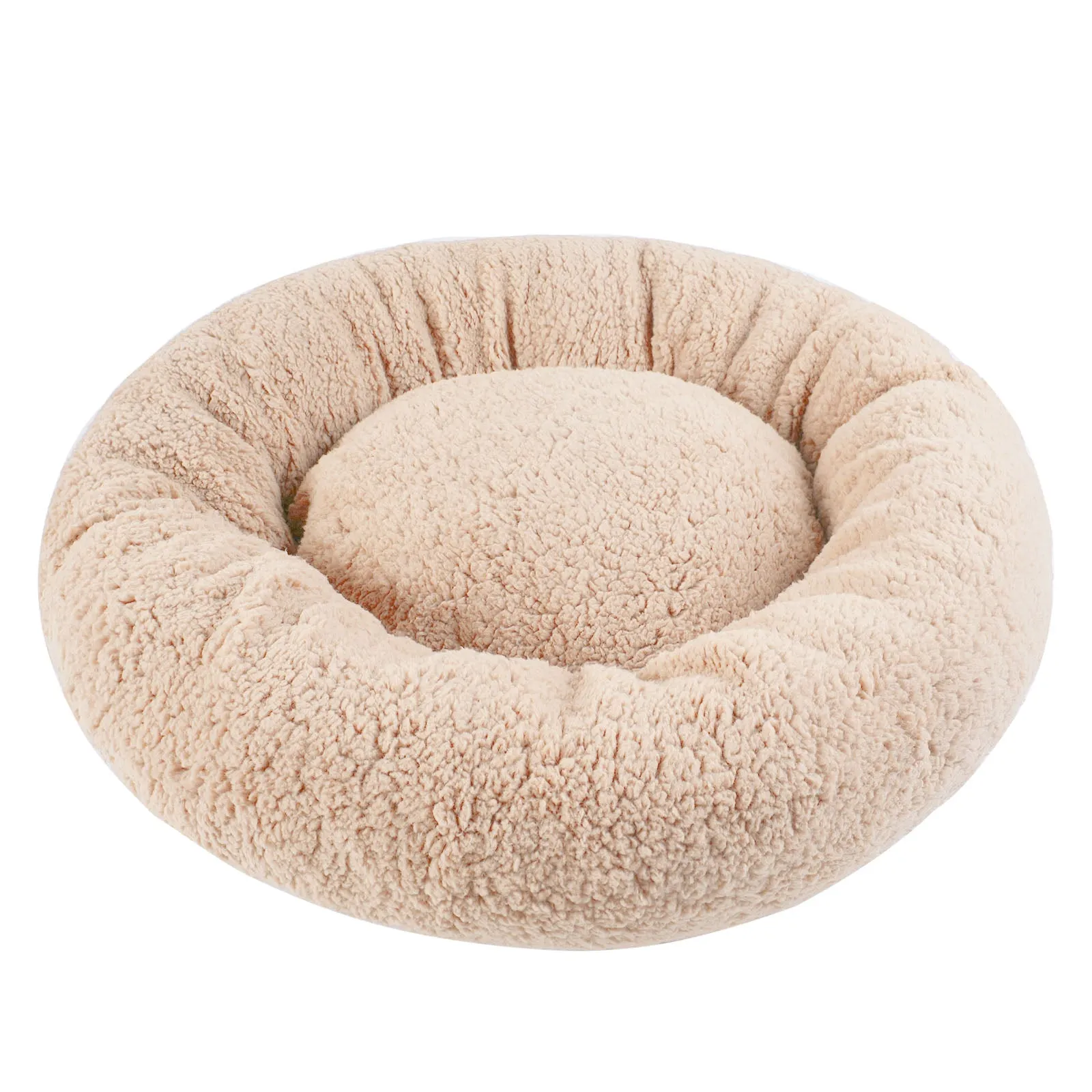 Donut Pet Bed Dish Cuddler Dog Cat Sleeping Cushion
