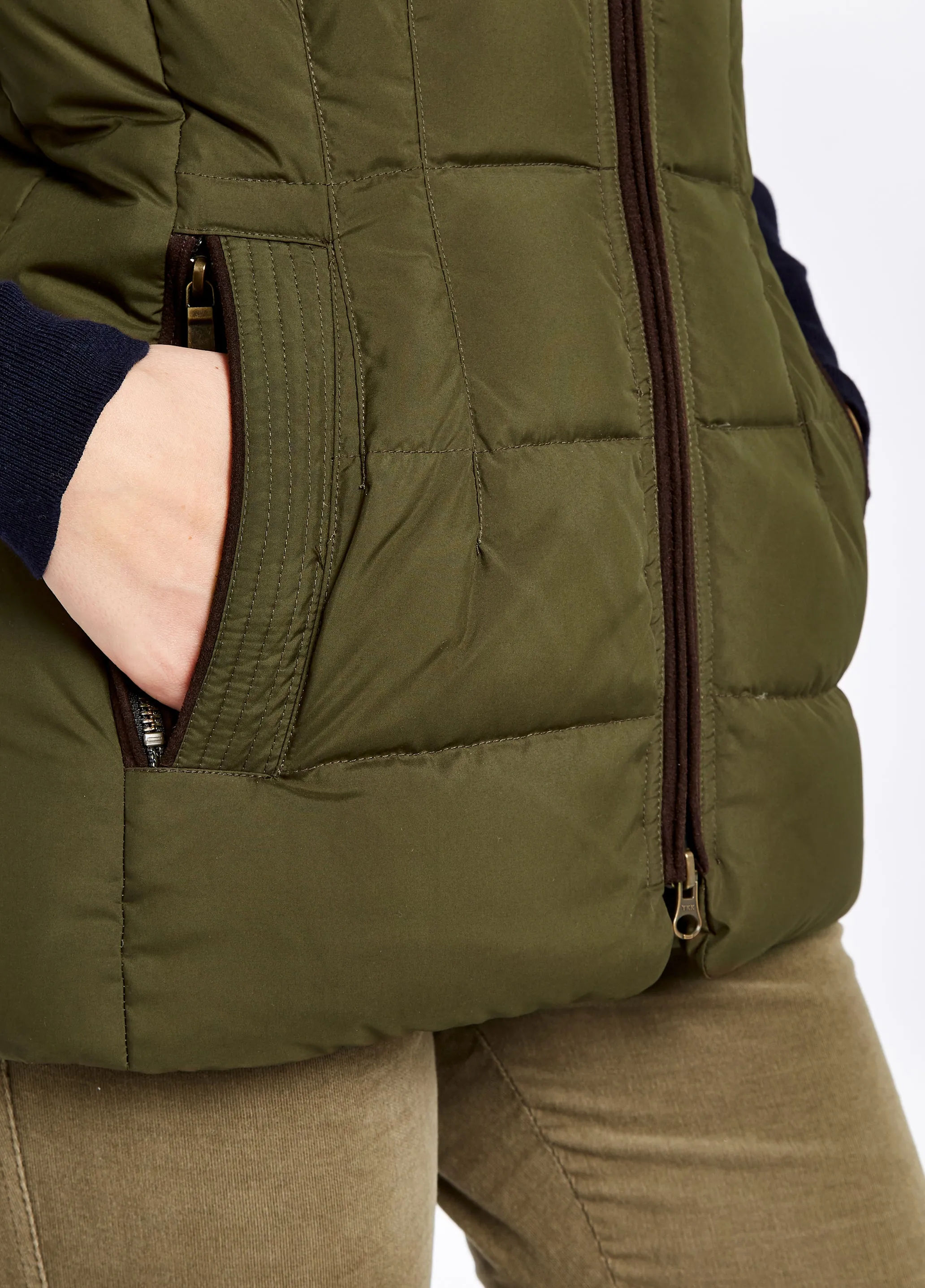 Dubarry Spiddal Quilted Gilet - Olive