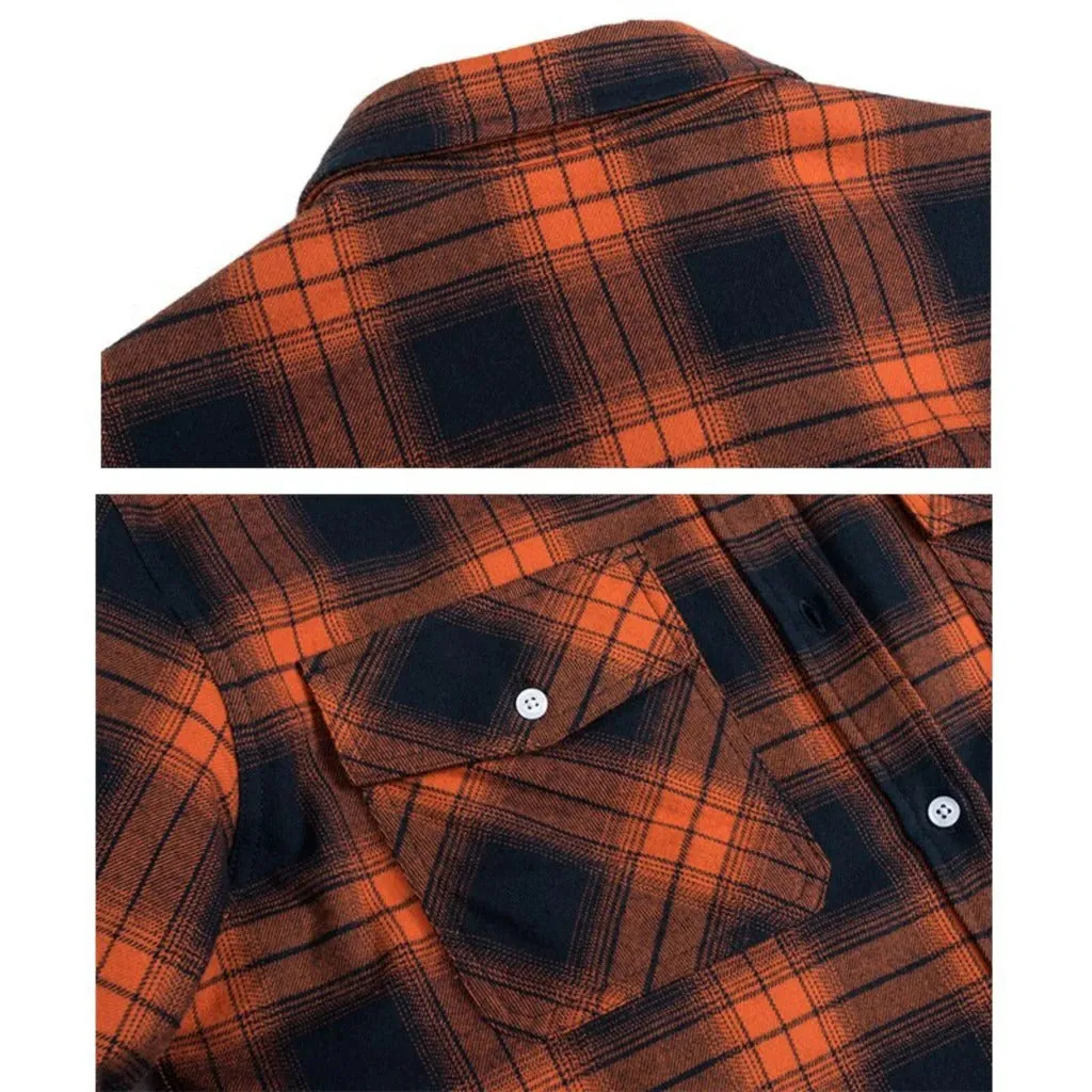 fleece-lined checked jacket