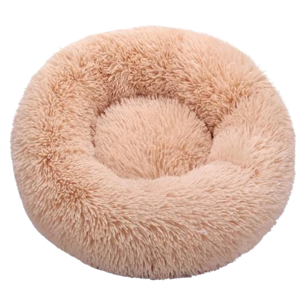 Fluffy Plush Donut Pet Bed