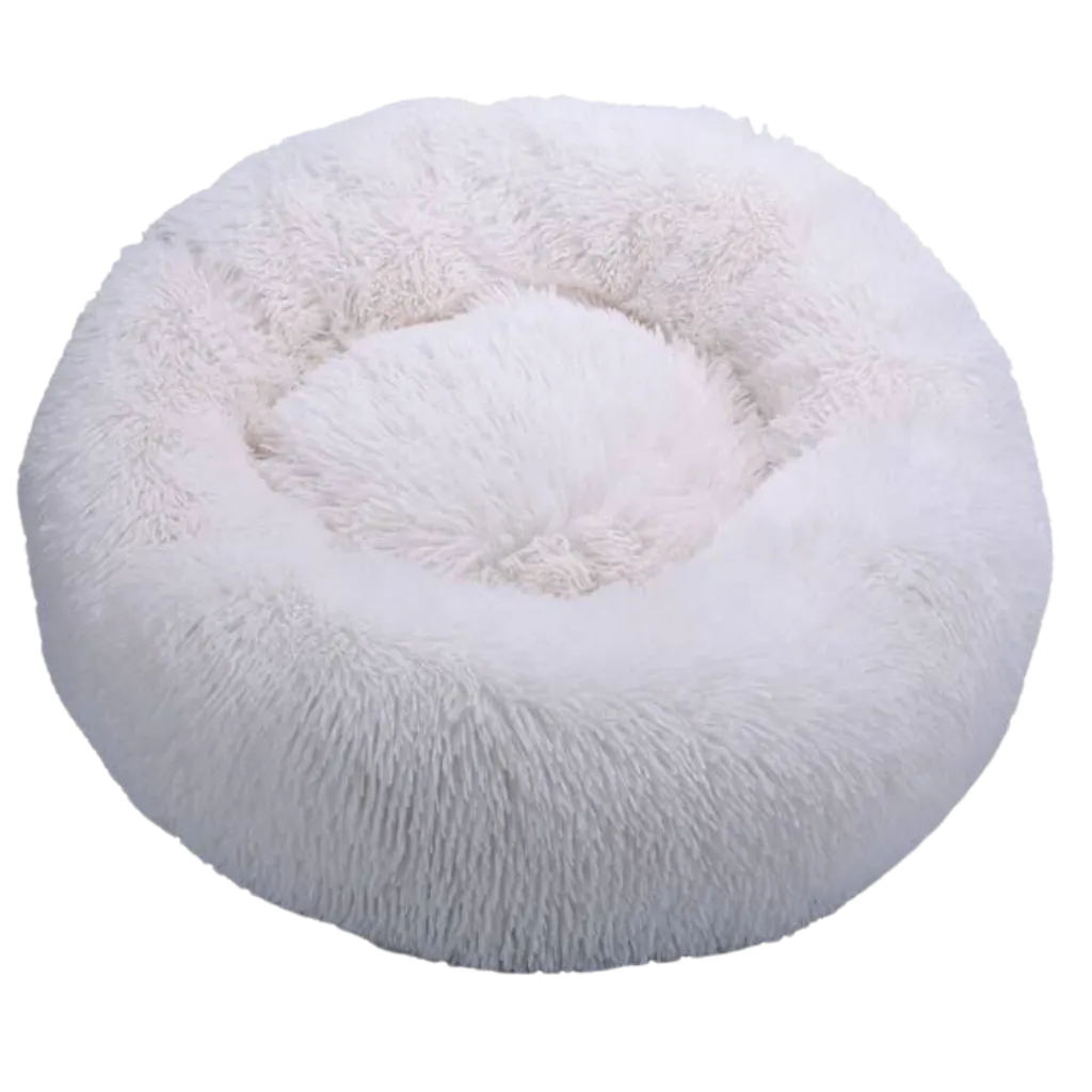 Fluffy Plush Donut Pet Bed