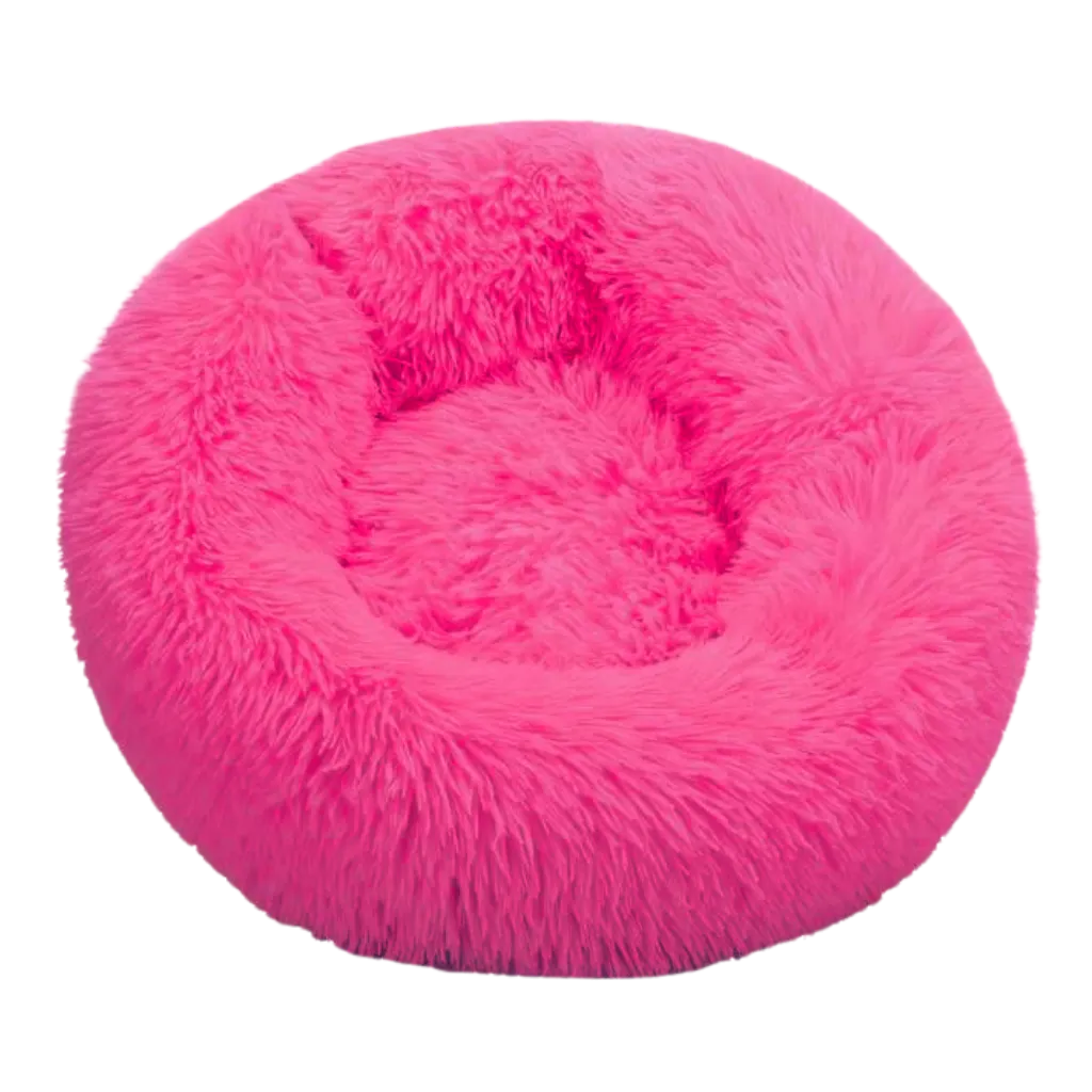 Fluffy Plush Donut Pet Bed