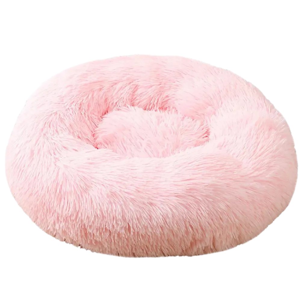 Fluffy Plush Donut Pet Bed