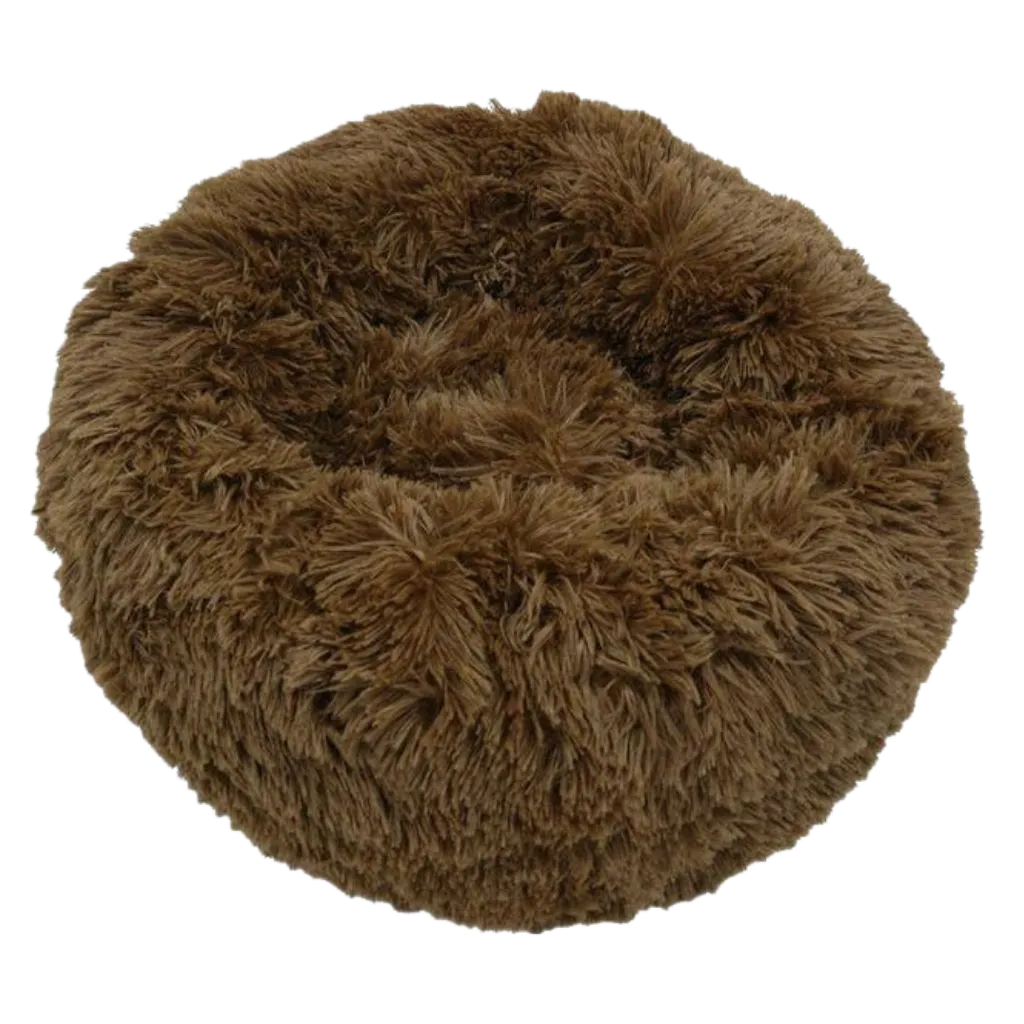 Fluffy Plush Donut Pet Bed