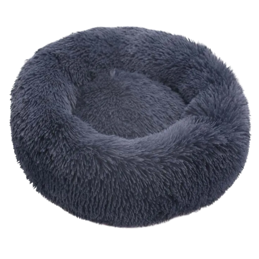 Fluffy Plush Donut Pet Bed