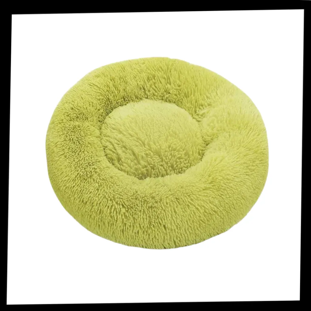 Fluffy Plush Donut Pet Bed