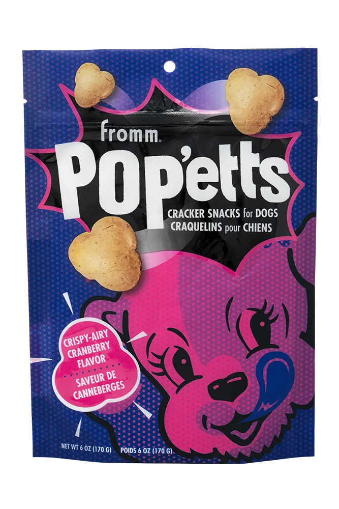 Fromm - Pop'etts - Crispy-Airy Cranberry Cracker Snacks
