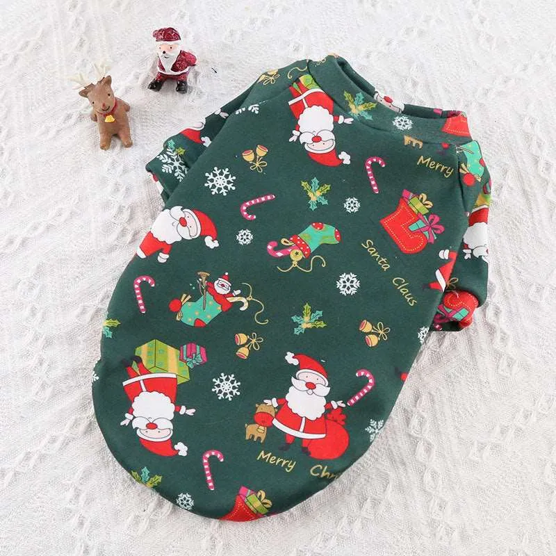 Holiday Pet Costume - Santa & Reindeer Outfit for Dogs