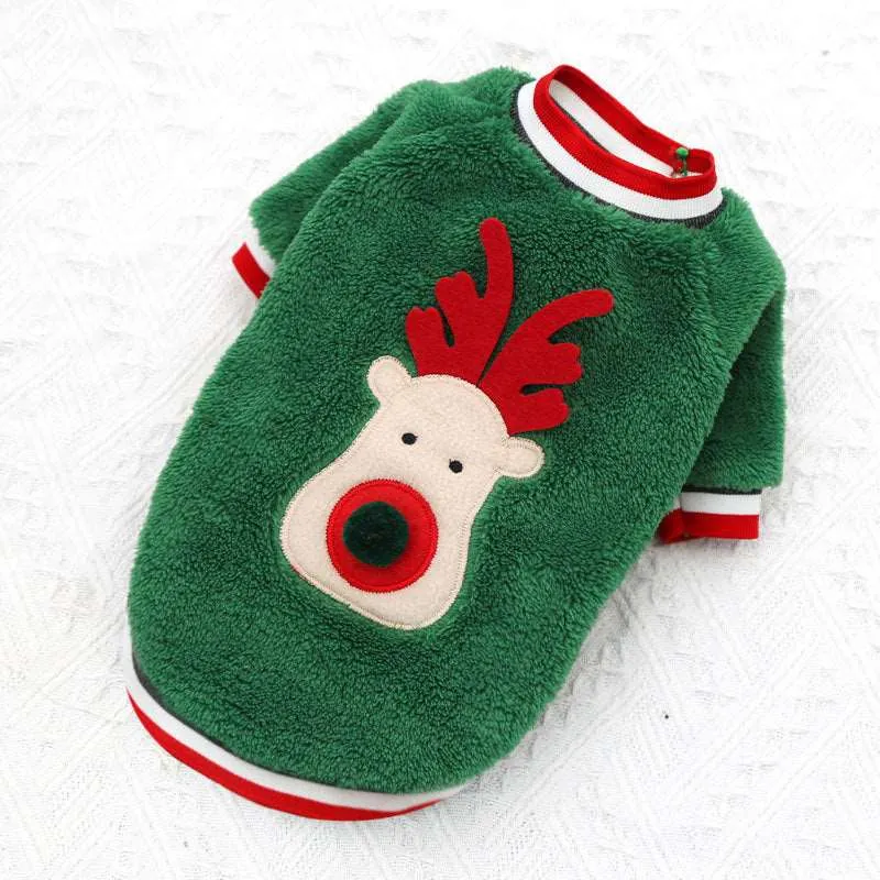 Holiday Pet Costume - Santa & Reindeer Outfit for Dogs