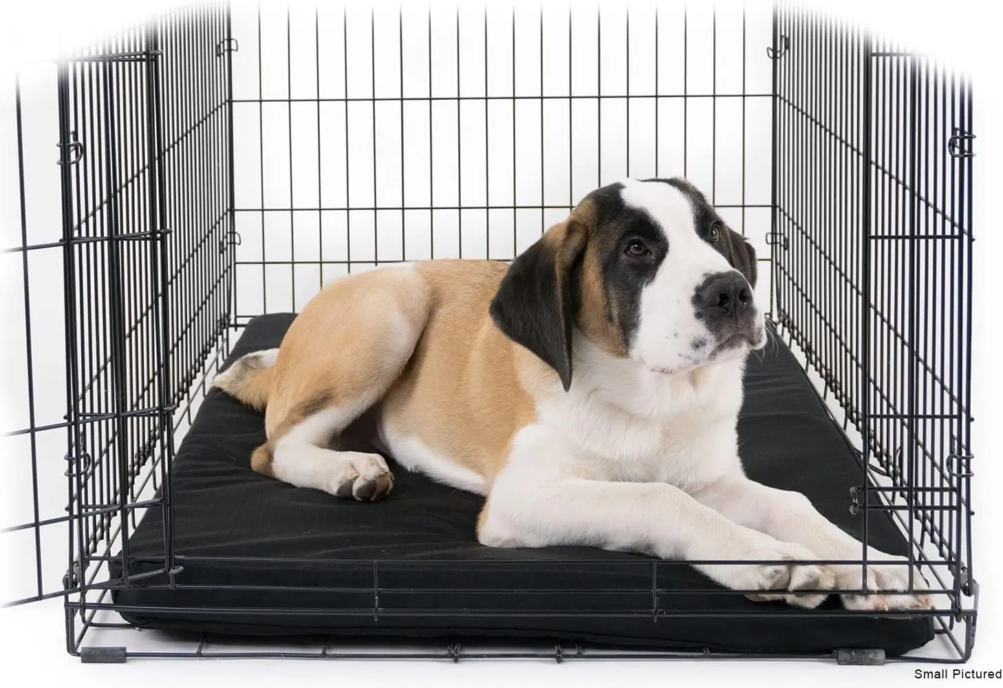 K9 Ballistics Tough Rip-Stop Orthopedic Dog Bed - Durable, Removable, Washable Cover, Kennel Pad Fits in Crate, Large 41"x27", Light Gray Velvet