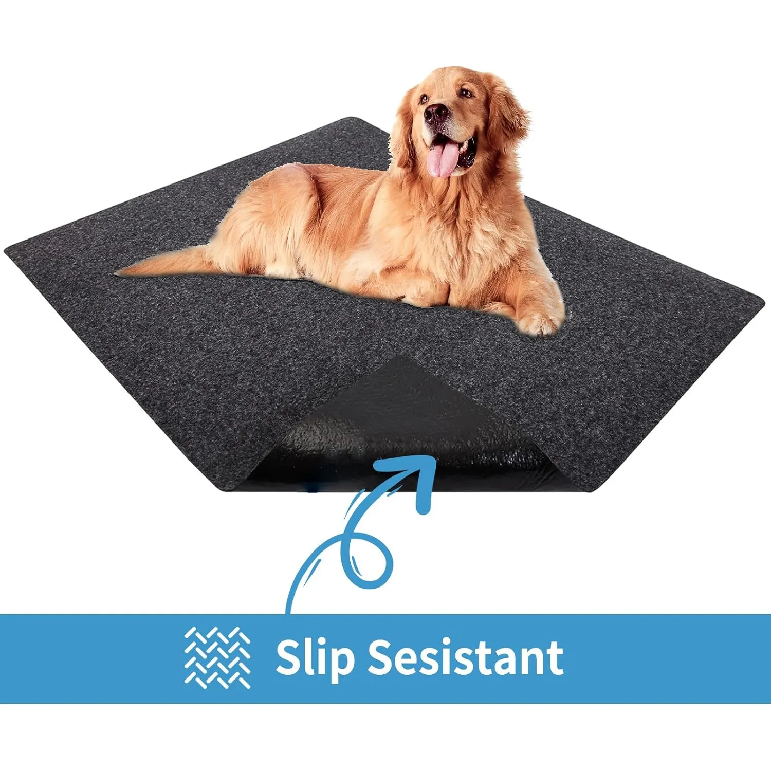 Kennel Pad Dog Crate Mat Liner, Absorbs Urine, Waterproof, Non-Slip, Washable Puppy Pee Pad for Kennel Training - Under Pet Cage to Protect Floors, Thin Cut to Fit Design (36" x 24" - 1 Pack)