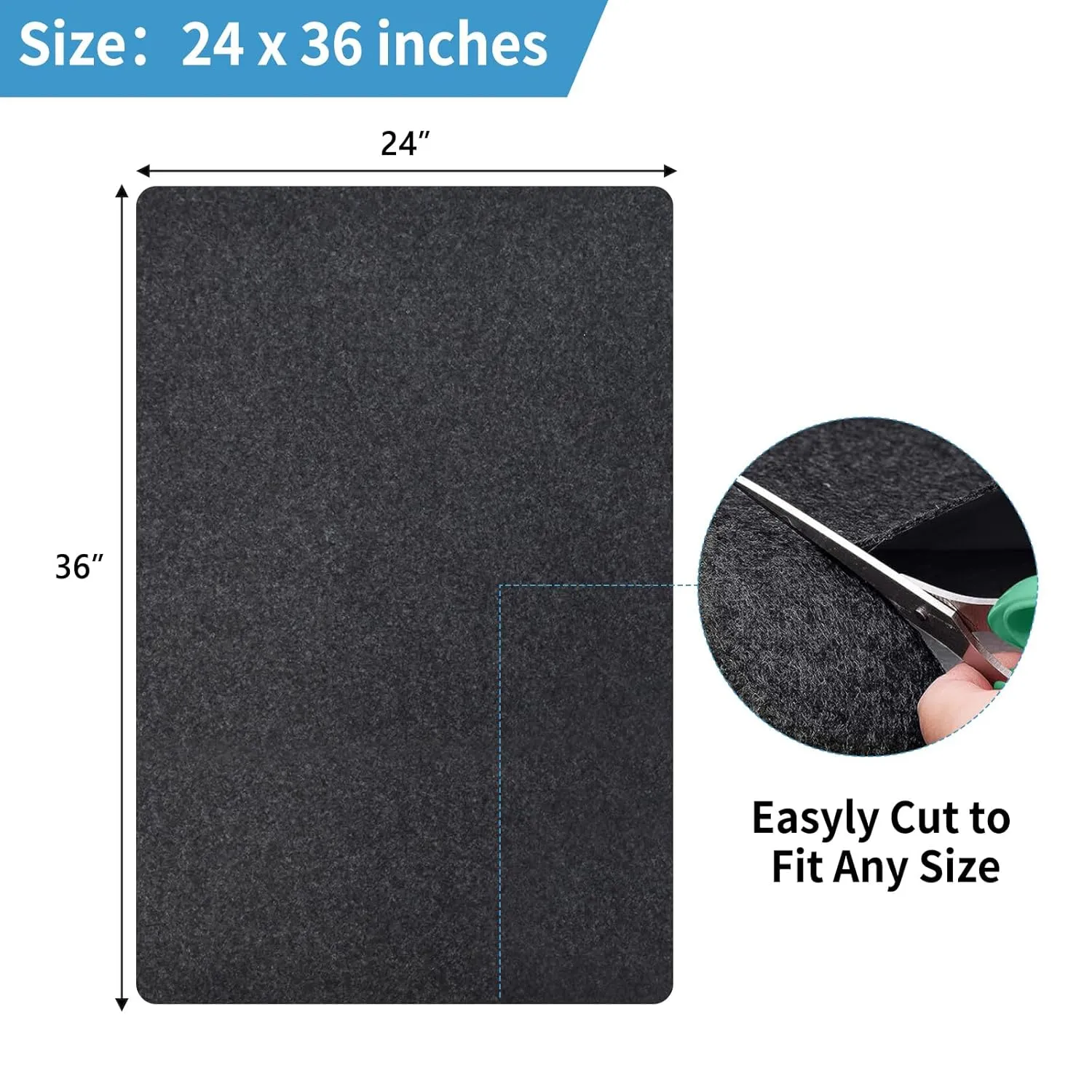 Kennel Pad Dog Crate Mat Liner, Absorbs Urine, Waterproof, Non-Slip, Washable Puppy Pee Pad for Kennel Training - Under Pet Cage to Protect Floors, Thin Cut to Fit Design (36" x 24" - 1 Pack)
