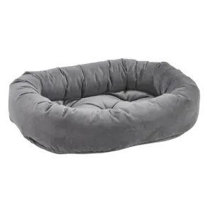 MicroVelvet Donut Bolstered Dog Bed — Dusk
