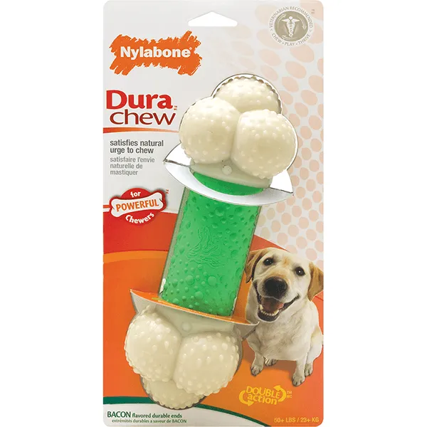 Nylabone Dura Chew Double Action Bone Bacon Flavour - Souper