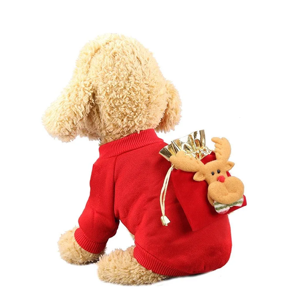 Pet Christmas Stocking Winter Outfit