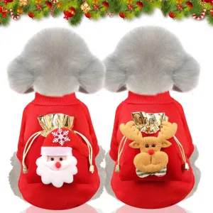 Pet Christmas Stocking Winter Outfit