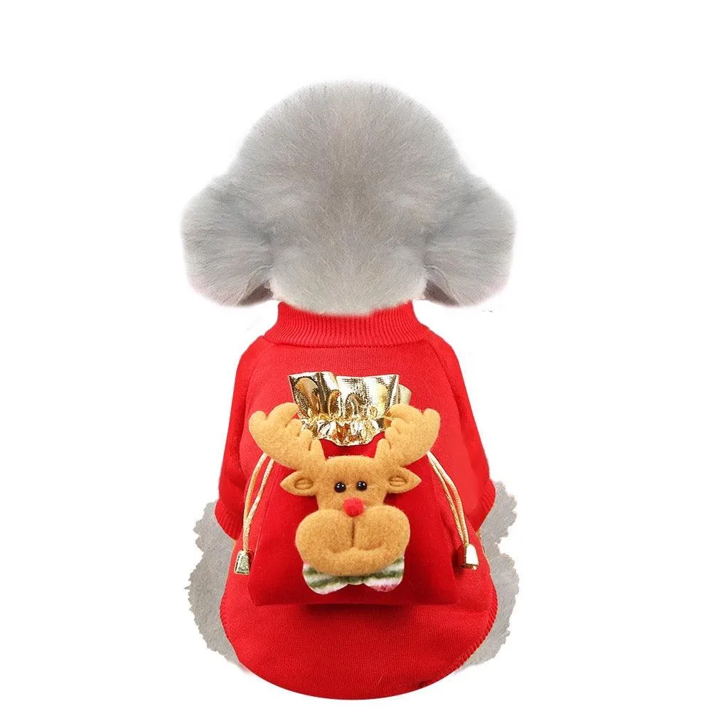 Pet Christmas Stocking Winter Outfit