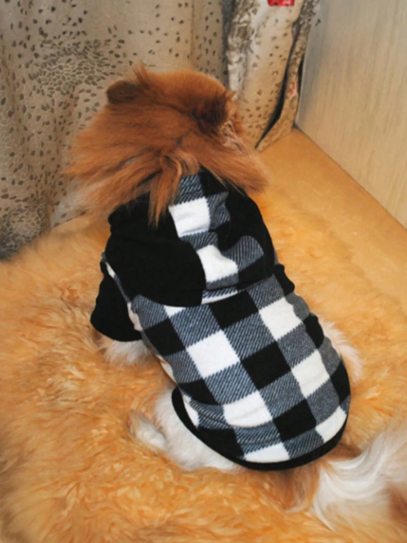 Pet coats|Pet Clothing, Black And White Hooded Outfit, Warm Pet Coat For Autumn/Winter