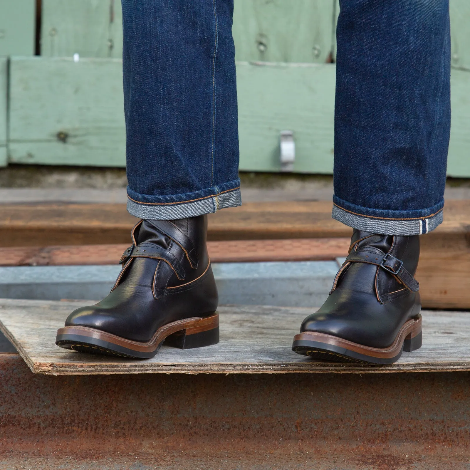 Tanker Boots - Black Horsehide