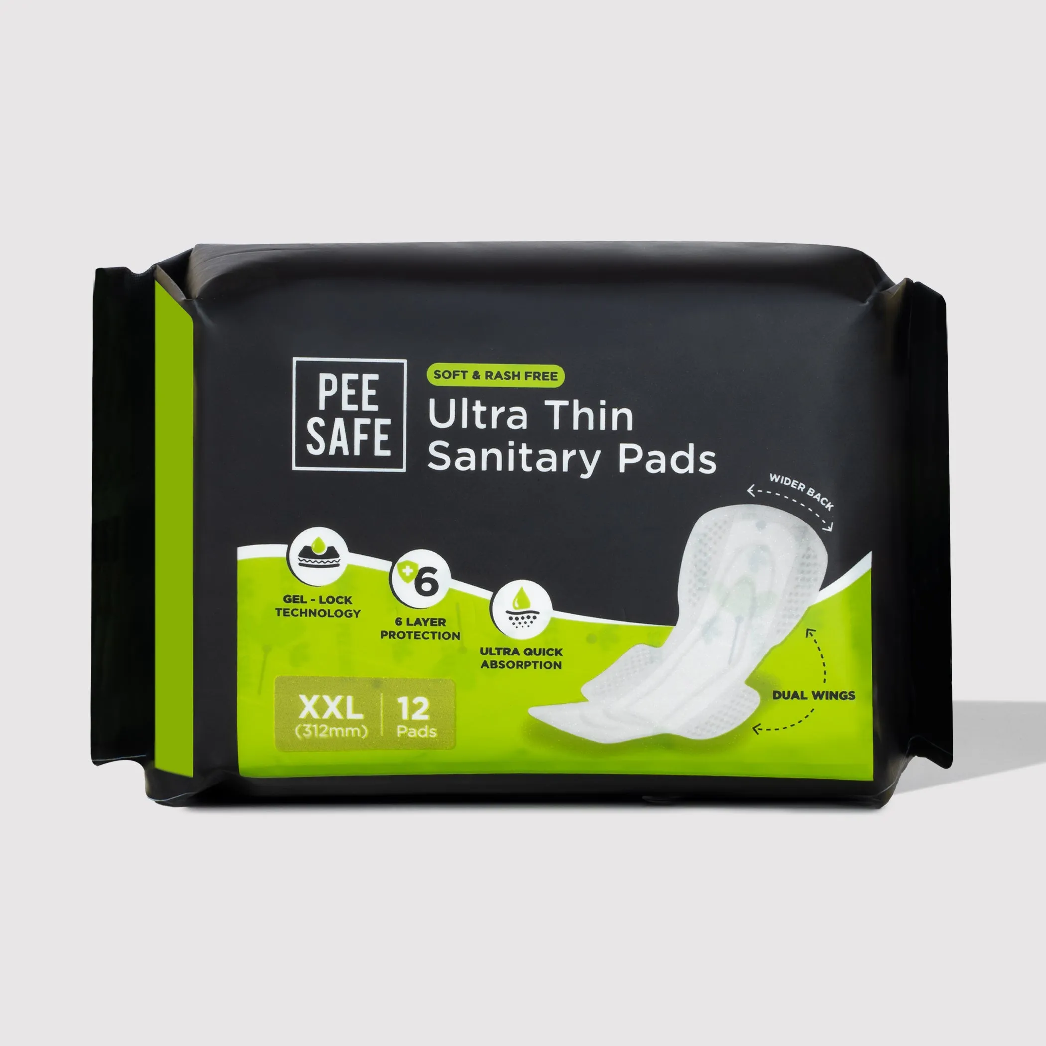 Ultra Thin Sanitary Pads - XXL (12 Pads)