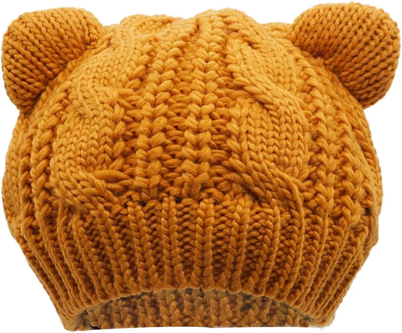 umbresen Cute Woollike Knitted CAT Kitty Ears Women Lady Girl Headgear Crochet Christmas Hats